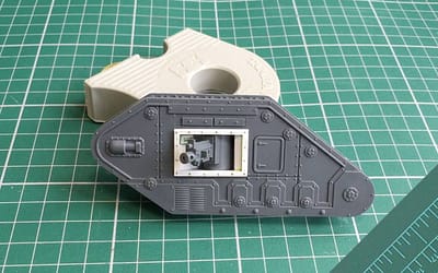 Converting a Leman Russ: Adding internal sponsons